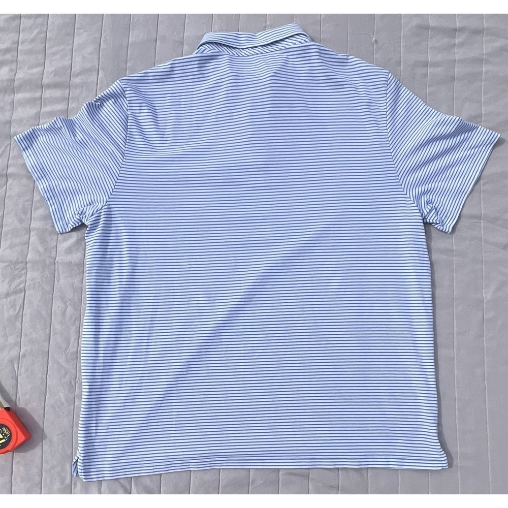 Vineyard Vines Shirt Adult MensXL Blue Striped Short Sleeve Edgartown Polo Golf - Picture 5 of 5